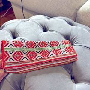 Aldo beaded clutch